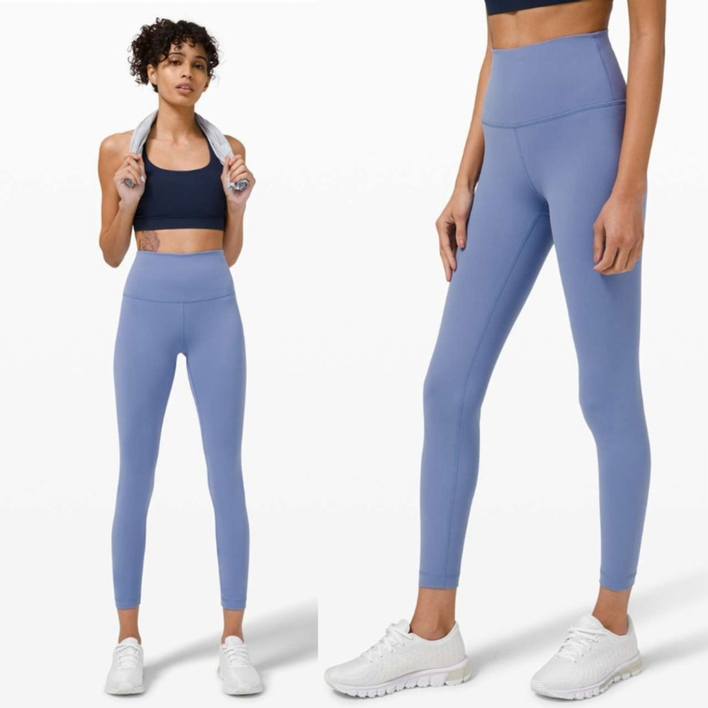 Lululemon Wunder Train High-Rise Tight 25" Water Drop Blue 2022 Release, Sz 4